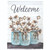 Cotton Jars Welcome Sublimated Print Outdoor Garden Flag - 18" x 13"