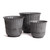 Makayla Pot Vases - 14.25" - Black - Set of 3