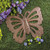 14" Bronze Butterfly Outdoor Garden Outdoor Garden Stepping Stone