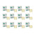 Set of 12 LED Lighted Ivory Flameless Mini Pillar Candles 3"