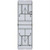 96" Granite White and Gray Contemporary Bi-Fold Training Outdoor Folding Table with Carrying Handle