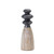 Rustic Candle Holders - 13.25" Black and Brown - Set of 4