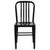 33.25" Black Contemporary Outdoor Patio Dining Chair