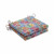 Set of 2 Vibrantly Colored Squared Corners Seat Cushion 20"