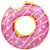 Indulge in Sweet Pool Fun with the 4' Inflatable Pink Frosted Doughnut Pool Tube Float!