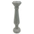 15" Silver Ceramic Candle Holder Decor