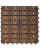 Set of 10 Brown Natural Finish 12-Diagonal Outdoor Slat Interlocking Deck Tiles 11"