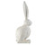18.5" Cream White Distressed Vintage Style Small Rabbit Outdoor Figurine