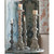 27.5" Weathered White Classic Vintage Style Pillar Candleholder