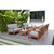 8-Piece Brown and Gray Amazonia Deluxe Eucalyptus Patio Conversation Set, 52"