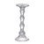 Curved Glass Pillar Candlestick - 11.75" - Clear