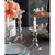 Curved Glass Pillar Candlestick - 11.75" - Clear