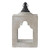 13" Gray and Black Contemporary Outdoor Garden Square Lantern