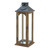 23.25" Brown and Gray Contemporary Candle Lantern - Illuminate Your Space with Elegance