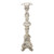 24.5" Weathered White Classic Vintage Style Pillar Candleholder