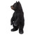 22" Black and Brown Bear Cub Standing Statue