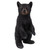 22" Black and Brown Bear Cub Standing Statue