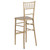 45.75" Gold Wooden Stackable Outdoor Furniture Patio Barstool