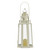 12.25" Ivory and Clear Lighthouse Hanging Candle Lantern