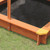3.75' Brown and Blue Contemporary Sandbox with Canopy