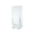 8" Clear Square Thick Glass Pillar Candle Holder