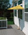 7.5' Yellow Olefin Half Canopy Outdoor Patio Market Umbrella