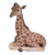 7" Giraffe Laying Down Outdoor Garden Statue