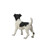 16" Standing Jack Russell Dog Outdoor Garden Statue