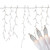 300 Count Clear Mini Icicle Christmas Lights, 18ft White Wire