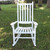3.75' Classic White Stained Traditional Rocker Chair