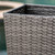 Set of 2 Gray Contemporary Outdoor Patio Flower Pots 31.75"