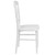 36.25" White Outdoor Furniture Patio Stacking Napoleon Chair