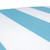 44" Striped Aqua Blue and White Outdoor Patio Tufted Wicker Loveseat Cushion