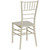 35" Silver and Gold Rectangular Outdoor Furniture Patio Stacking Chiavari Chair