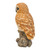 12.5" Tawny Owl on Stump Outdoor Garden Statue