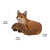 15.75" Fox Laying Down Outdoor Garden Statue