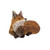 15.75" Fox Laying Down Outdoor Garden Statue