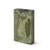 15.75" Dark Green 3-Wick Rectangle Pillar Wax Candle