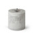 11.75" Gray Linen Outdoor Pillar Super Candle
