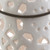 6.5" Madison Links Ivory White Ceramic Small Pillar Candle Holder Lantern