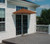 9' Half Canopy Patio Market Umbrella: Teak - Sunbrella