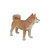 19.5" Beige and Brown Modern Standing Dog Statue