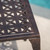 18.25" Bronze Classical Outdoor Patio Side Accent Table