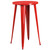 41" Red Round Metal Indoor-Outdoor Bar Height Table - The Perfect Addition to Your Living Space