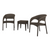 Elegant & Durable: 3-Piece Brown Patio Seating Set