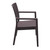 34" Brown Wickerlook Patio Stackable Dining Chair