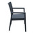 34" Gray Wickerlook Patio Stackable Dining Chair