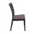 34" Brown Patio Wickerlook Stackable Dining Chair