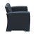 33" Gray Outdoor Patio Club Chair with Natural Beige Sunbrella Cushion