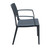 32" Gray Outdoor Patio Wickerlook Dining Arm Chair